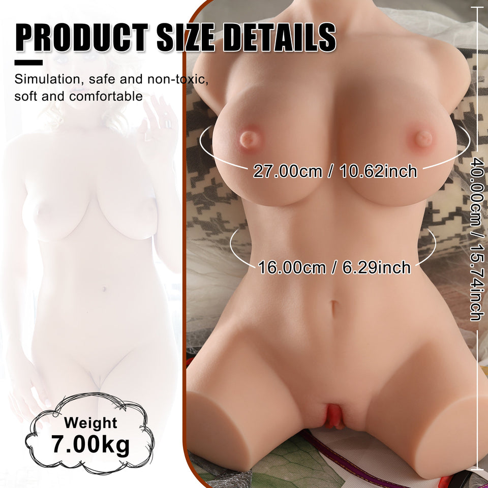 Torso Sex Dolls 15.43lb with BIG Breasts - Merida
