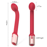 10 Powerful Vibration G-Spot Vibrat Massager with LED Light in Pink Red