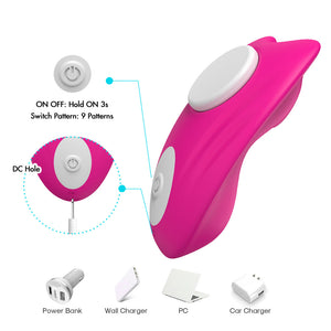 9 Powerful Vibration Mode Wearable Remote Control Vibrator