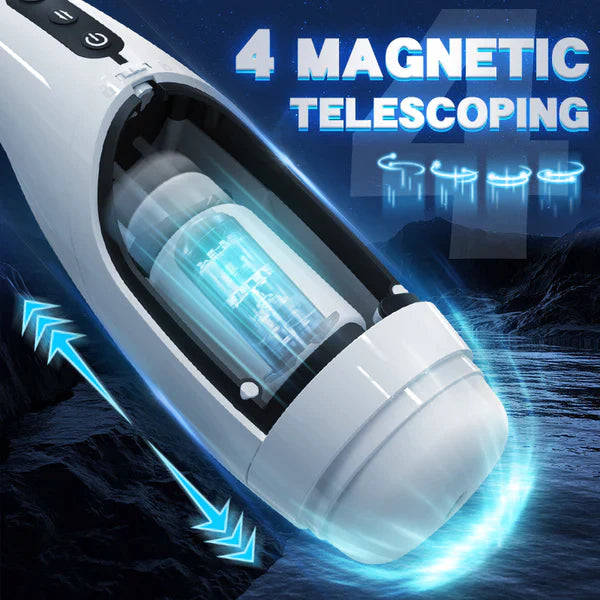 Automatic 4 Telescopic Vagina Masturbation Cup with Voice Mode