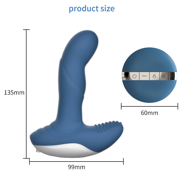 Dual Motors 3 Wiggle & 7 Vibration Prostate Massager Anal Vibrator